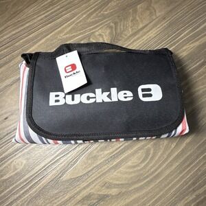 NWT Buckle Picnic Mat Outdoor Portable Beach Ground Cover Red White Blue 59x57